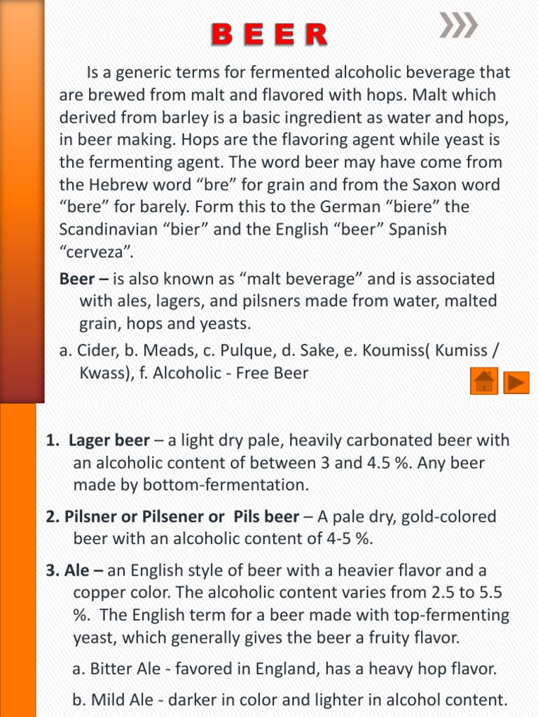 Beer as a Malt Beverage Explained | PDF