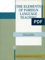 The elements of foreign language teaching