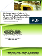 The Cultural Mapping Project of The Heritage City of Vigan Towards Building A Framework For Heritage Conservation and Sustainable Development