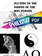 Introduction To The Philosophy of The Human Person