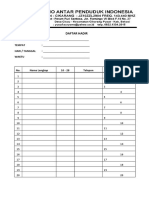 Daftar Hadir Rapat 20