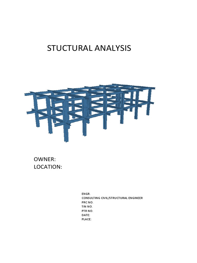 Structural Analysis and Steel Design Report | PDF | Beam (Structure ...