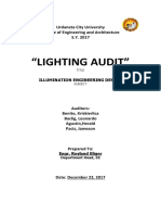"Lighting Audit": Urdaneta City University College of Engineering and Architecture S.Y. 2017