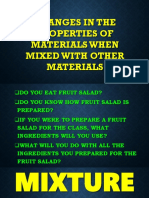 Properties of Materials When Mixed