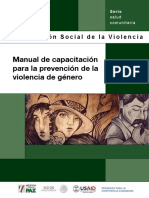 Manual de Capacitación para Prevención de La Violencia de Género - Gobierno PDF