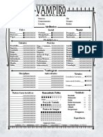Ficha Editável - Vampiro a Mascara (Edição de 20 anos)