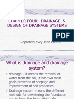 Drainage and Design of Drainage Systems