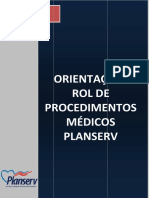 Orientações do Rol de Procedimentos Médicos do Planserv