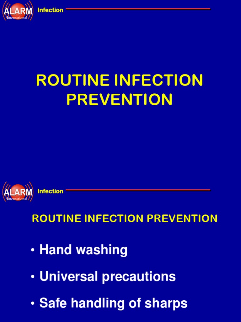 Routine Infection Prevention Guidelines | PDF | Hand Washing | Hygiene