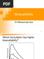 Bioavailability: DR Mohammad Issa