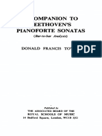 Donald Francis, Sir Tovey - A Companion To Beethoven's Pianoforte Sonatas - Complete Analyses (1976)