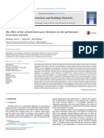 The Effect of The Cementitious Paste Thickness On The Performance of Pervious Concrete