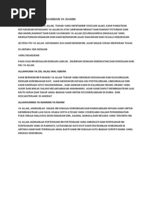 Doa Serah Menyerah Pdf