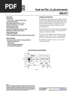 Small and Thin 2 G Accelerometer ADXL322: Features General Description