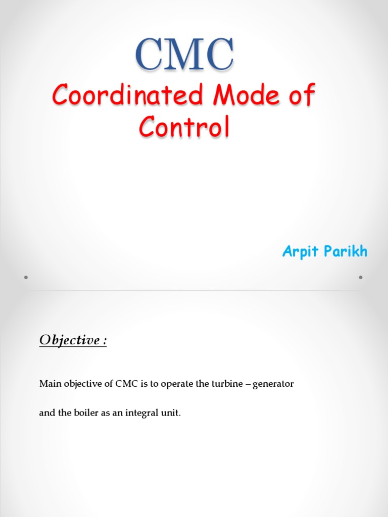 CMC | PDF | Boiler | Control Theory