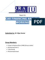 Car Financing and It'S Working: Report On