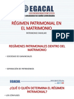 27-2-18 Regimen Patrimonial Del Matrimonio y Patrimonio Familiar PDF