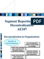 Decentralized and Segment Reporting