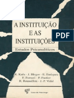 A Instituição e As Instituições PDF