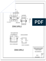 Trampa de grasas: planta y proyección de caja de registro y rampa de grasa