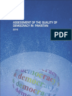 Assessment of The Quality of Democracy in Pakistan