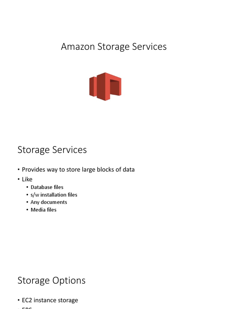 An InDepth Guide to Amazon Storage Services PDF Areas Of Computer Science Computer Data