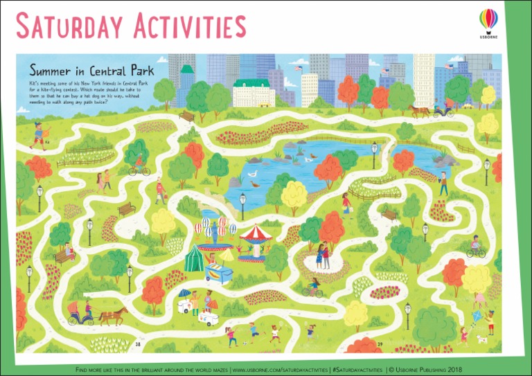 Central Park Maze Around The World Mazes | PDF