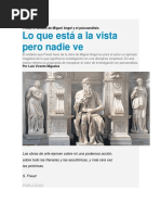 Lo Que Esta Escrito Pero Nadie Ve (Freud y El Moises de Miguel Ángel)