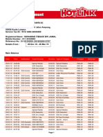 Date Time Destination Called Number Duration Type of Charges Charges Balances