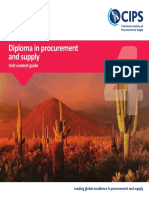 Diploma in Procurement and Supply: Unit Content Guide