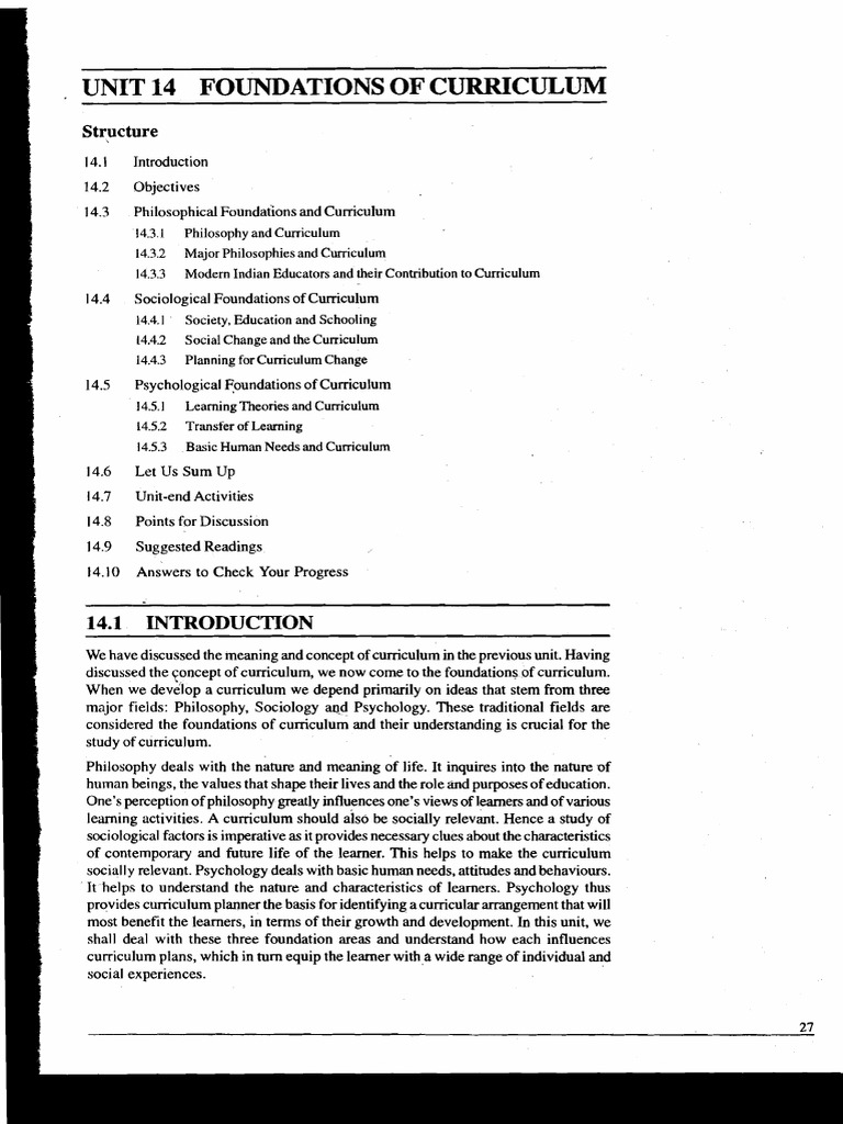 Foundations of Curriculum Development | PDF | Idealism | Curriculum
