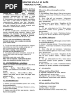 Cantos Vocacionais 2019 Letras