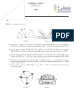 Resolución de 11 ejercicios de álgebra y geometría con figuras