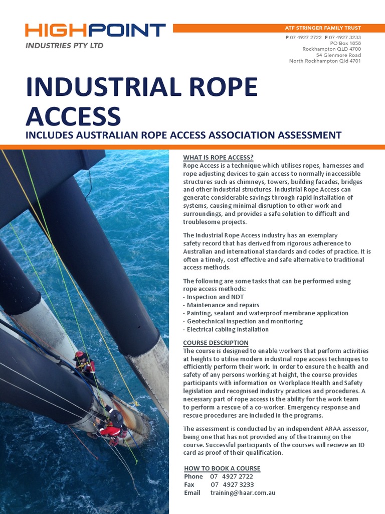 Industrial Rope Access | PDF | Knot