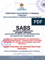 Contratación de servicio de mantenimiento de maquinaria industrial