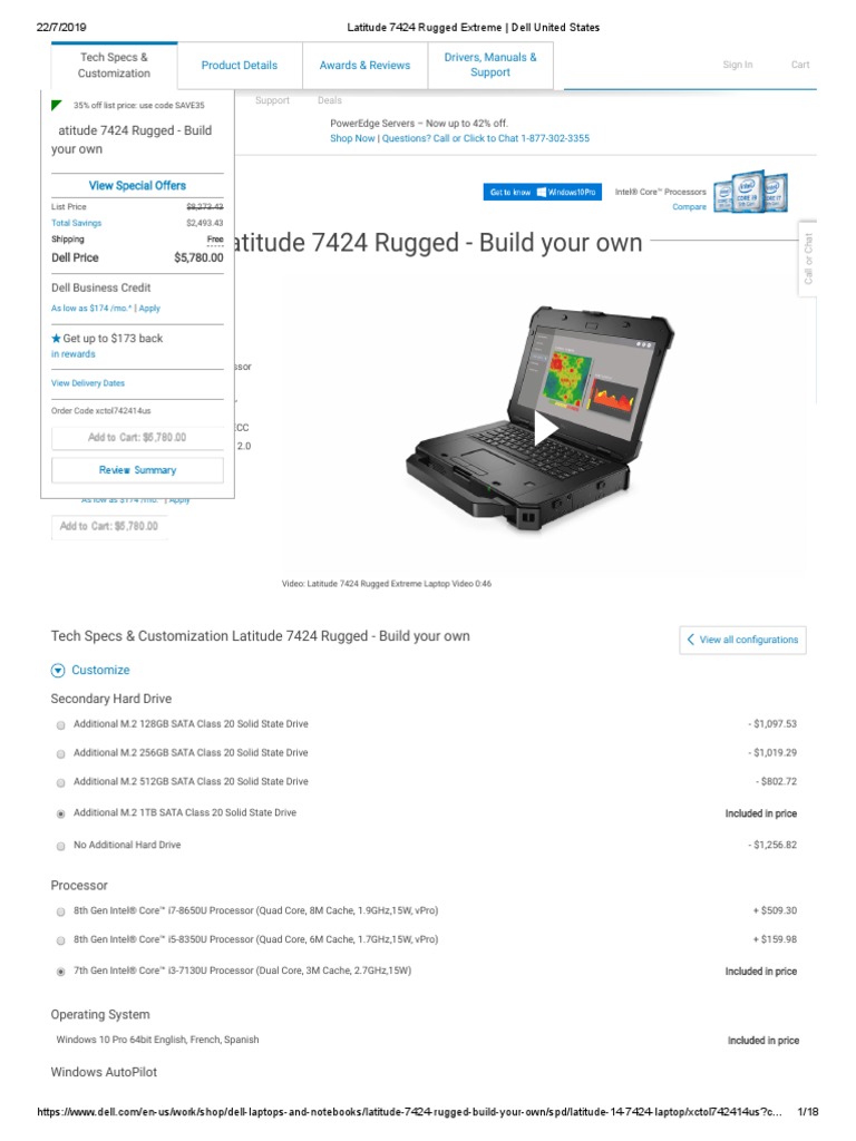 Latitude 7424 Rugged Extreme Dell United States | PDF | Battery Charger ...
