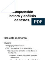 Comprensión Lectora y Análisis de Textos