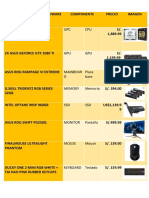 Requerimiento de Hardware y Software