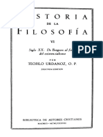 URDANOZ, T., Historia de La Filosofía, Vol. VI (Siglo XXa), 1984