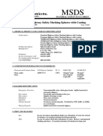 MSDS - Highway Safety Spheres With Coating