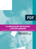 La Alimentación Del Lactante y Del Niño Pequeño