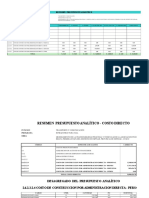 Presupuesto Analitico - Saneamiento