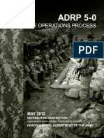 Adrp 5-0: THE Operati ONS Process