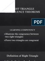Right Triangle Congruence Theorems