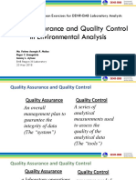 Quality Assurance and Quality Control in Environmental Analysis