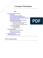 Plant Transport Mechanisms