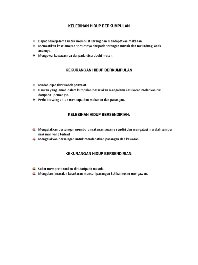 Kelebihan Hidup Berkumpulan Pdf