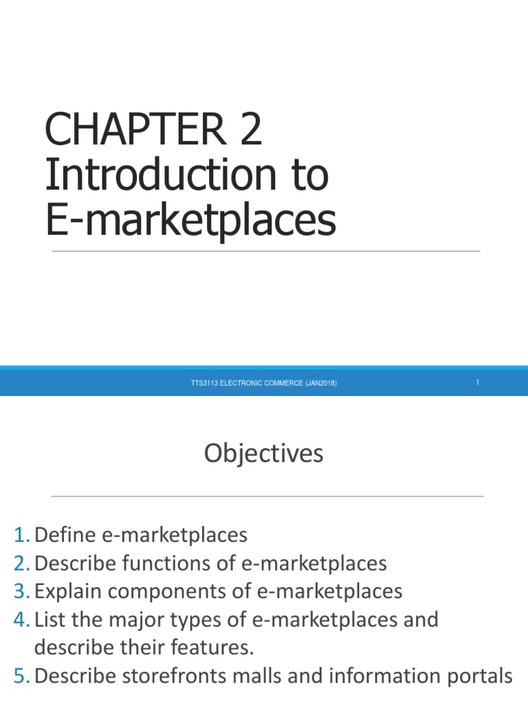 Understanding E-Marketplaces and E-Malls | PDF | E Commerce | Retail