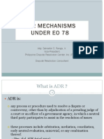 ADR Mechanisms - EO 78