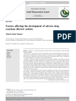 Factors Affecting The Development of Adverse Drug Reactions (Review Article)